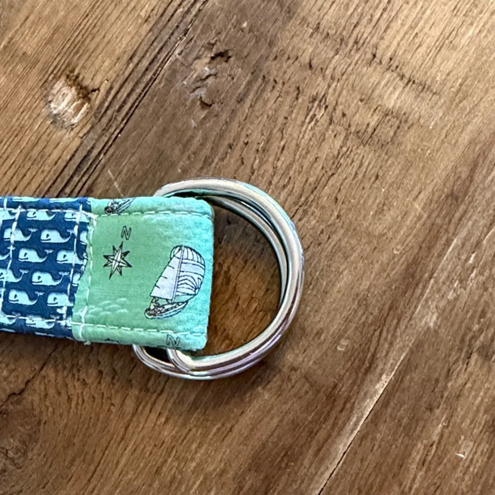 Vineyard Vines Mixed Fabric Belt. Pastel Women’s Sz-M 41” Preppy | Patchwork
